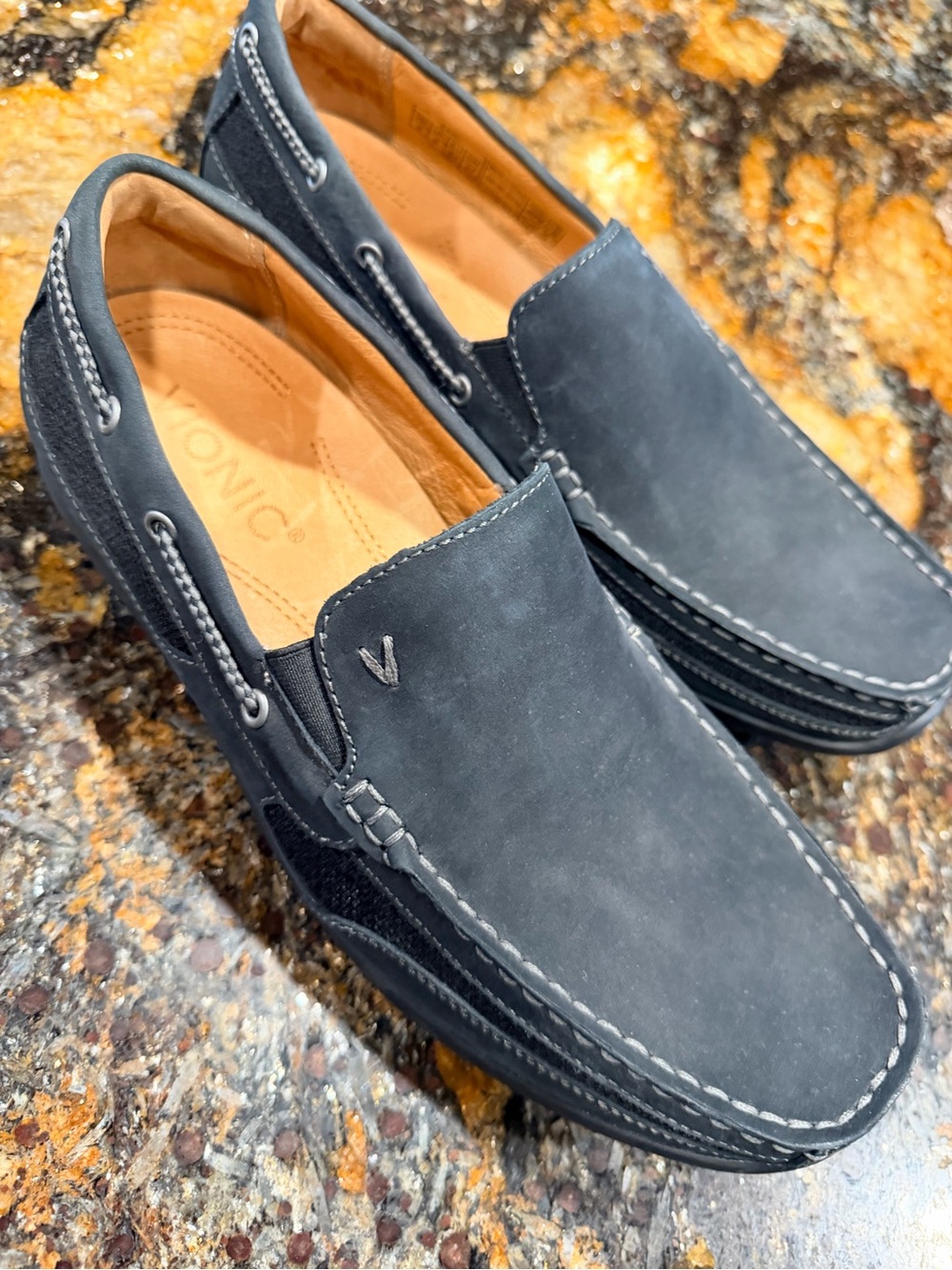Vionic Men's Slip-On Leather Loafers
